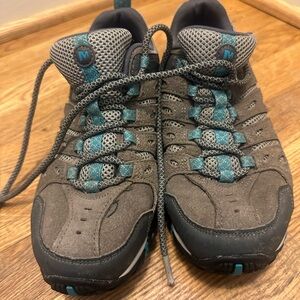 Merrell Gray and Teal Athletic Shoes
